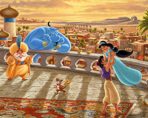 Disney Jasmine Dancing in the Desert Sunset Wall Art by Thomas Kinkade Studios Canvas Gallery Wrap 8