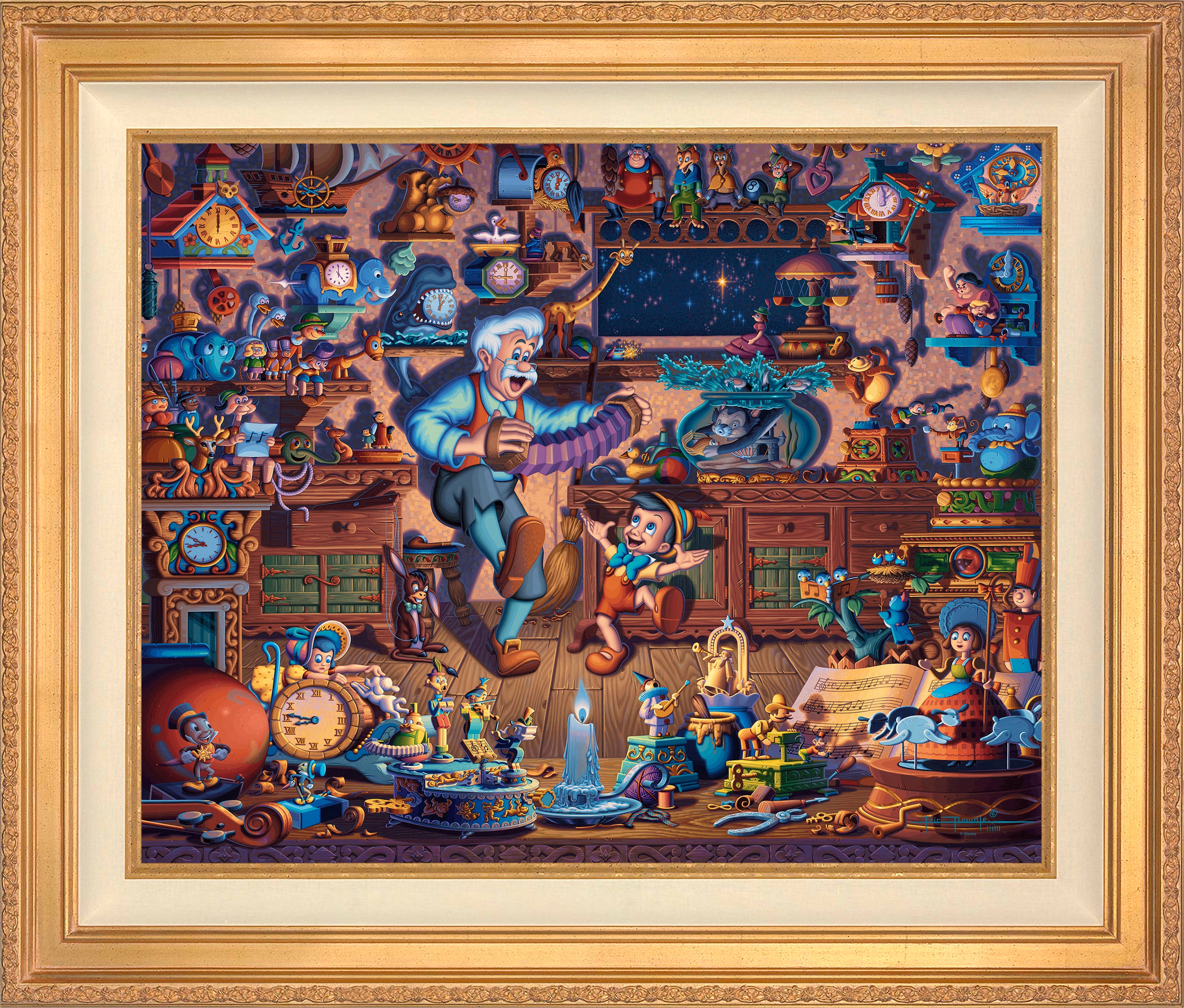 Pinocchio Wall Art by Eric Dowdle Standard Number Canvas 24