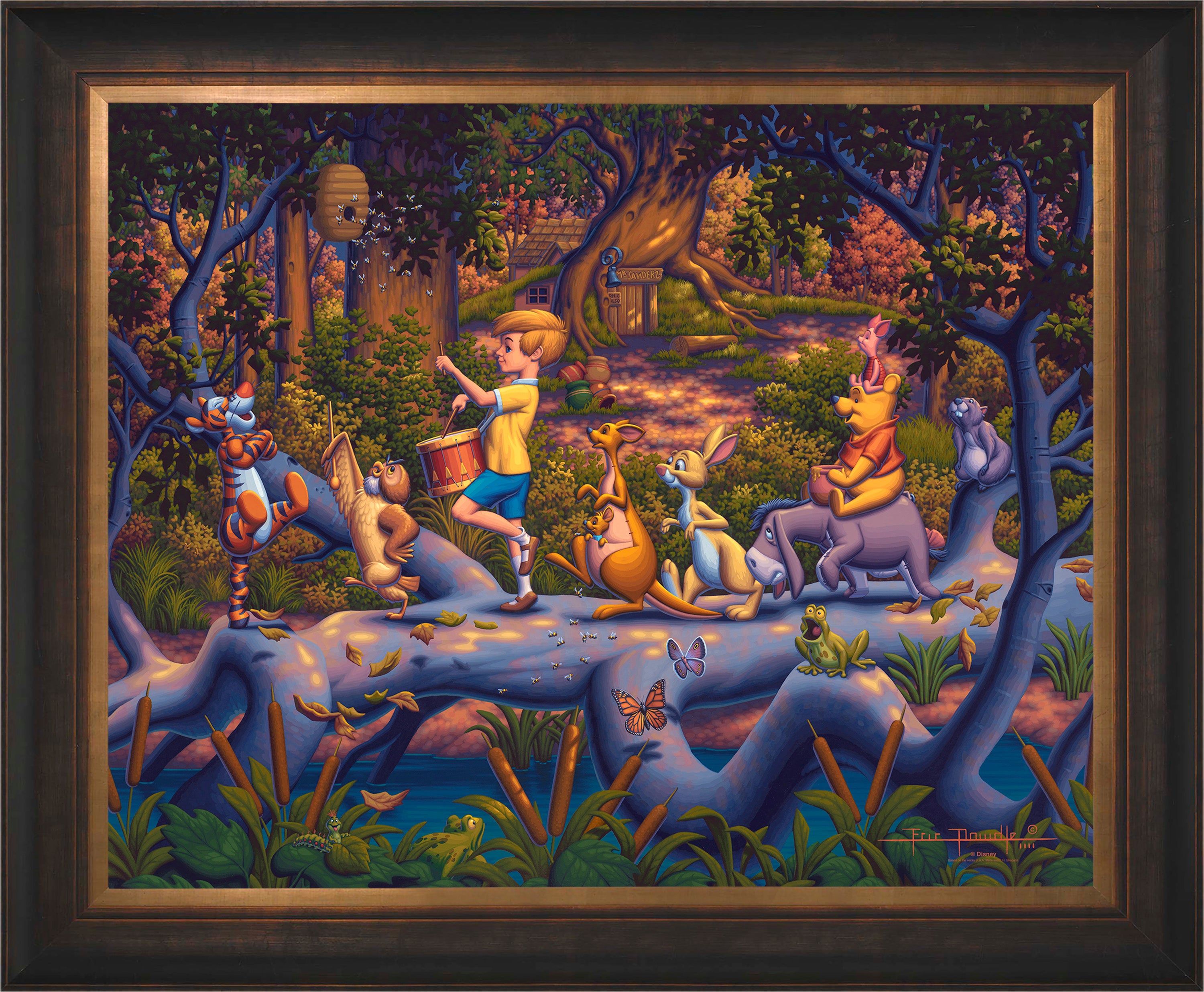 Winnie the Pooh - A Heroes Parade Wall Art by Eric Dowdle Standard Number Canvas 24