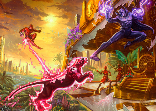 Black Panther Wall Art by Thomas Kinkade Studios Canvas Gallery Wrap 10