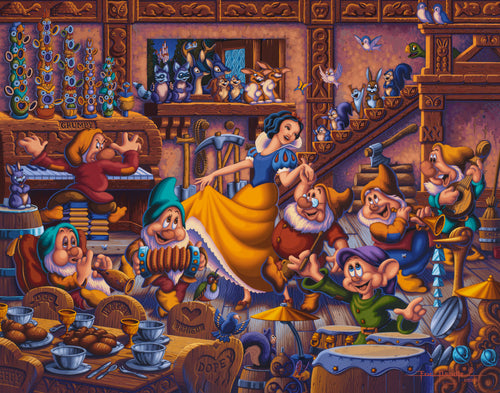 Snow White Dancing with the Dwarfs Wall Art by Eric Dowdle Canvas Gallery Wrap 11