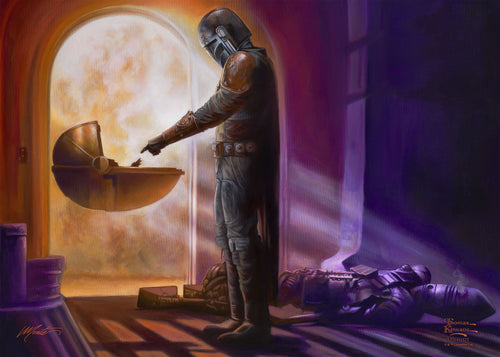 The Mandalorian ™ - Turning Point Wall Art by Thomas Kinkade Studios Canvas Gallery Wrap 10