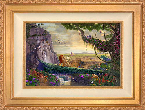 Disney The Lion King - Return to Pride Rock Wall Art by Thomas Kinkade Studios Jewel Edition Canvas 12