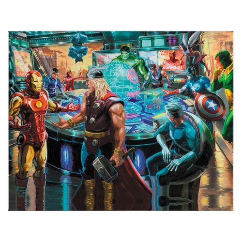 The Avengers Wall Art by Thomas Kinkade Studios Canvas Gallery Wrap 10