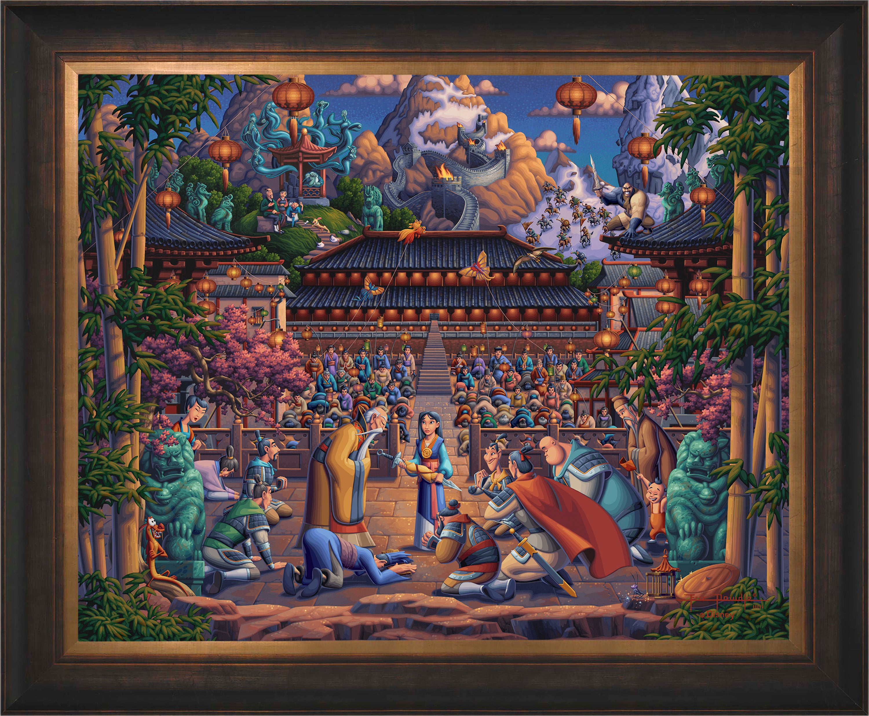 Mulan the Face in the Mirror Wall Art by Eric Dowdle Standard Number Canvas 24