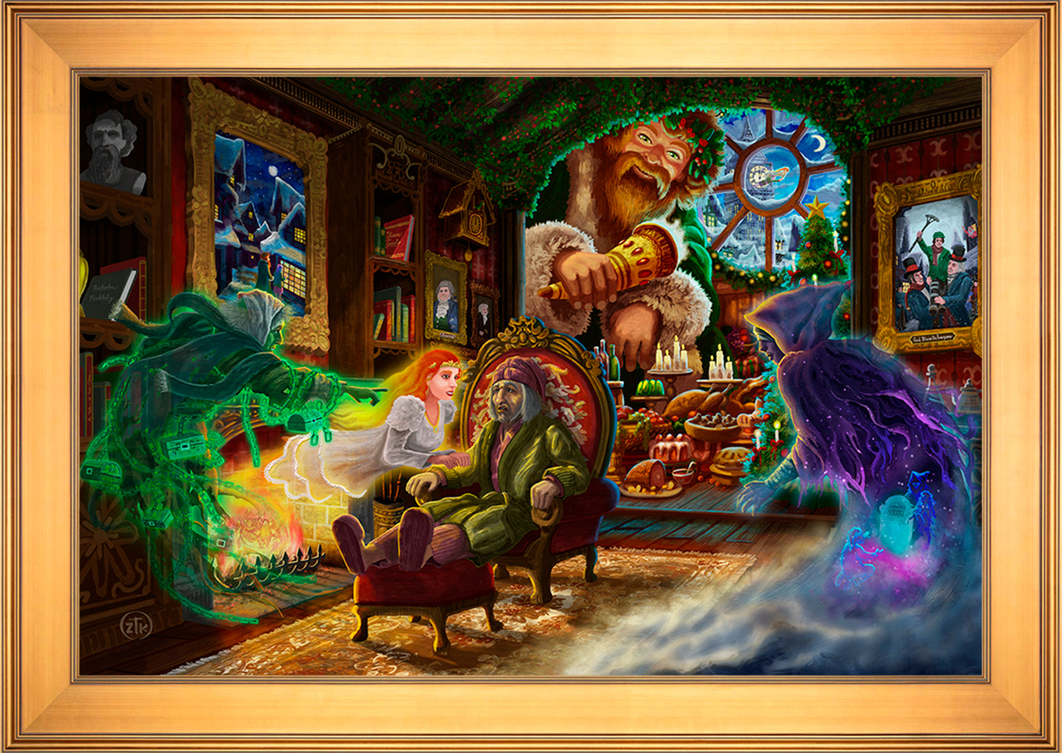 A Christmas Carol Wall Art by Zac Kinkade Standard Number Canvas 24