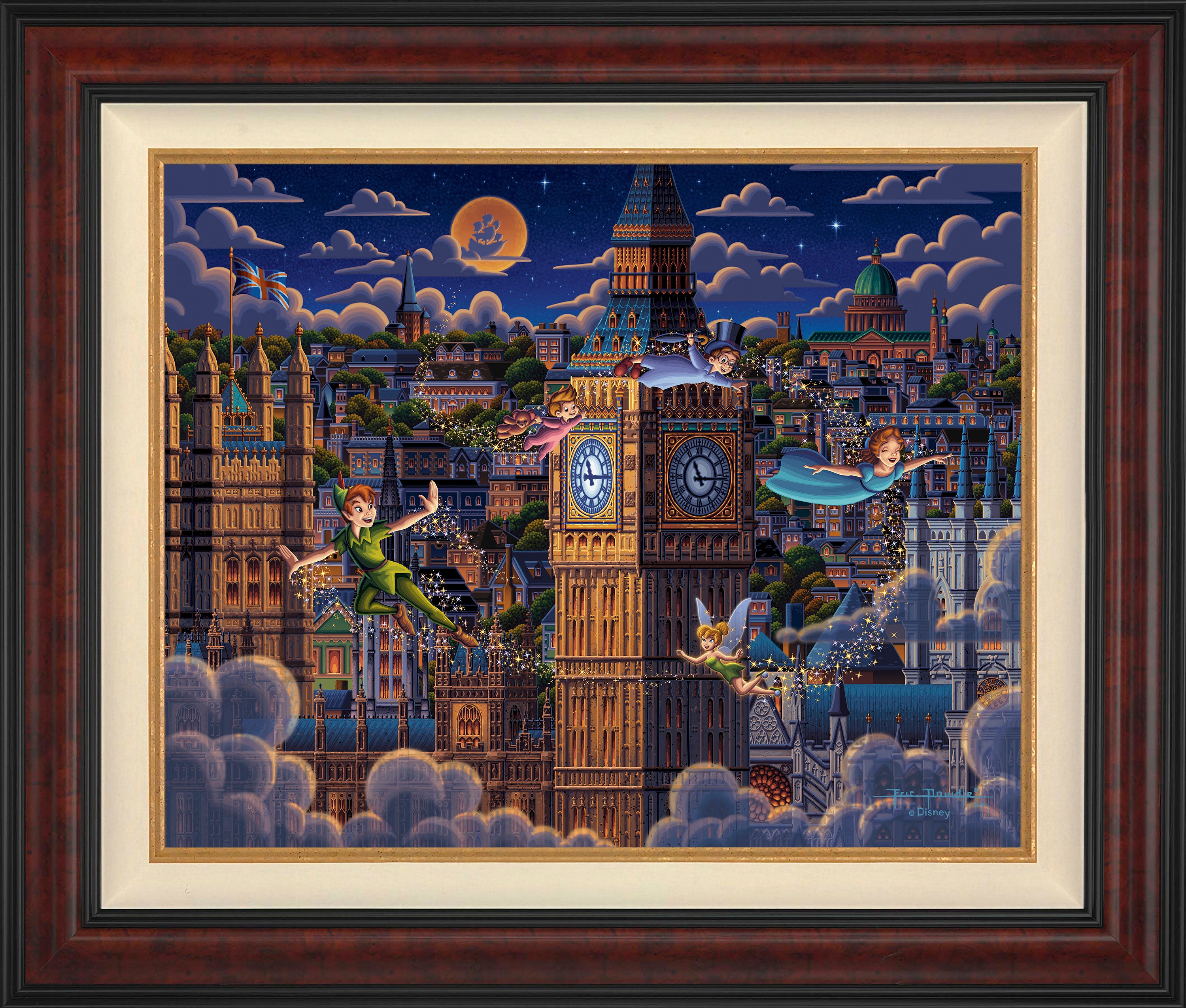 Peter Pan Learning to Fly Wall Art by Eric Dowdle Standard Number Canvas 24