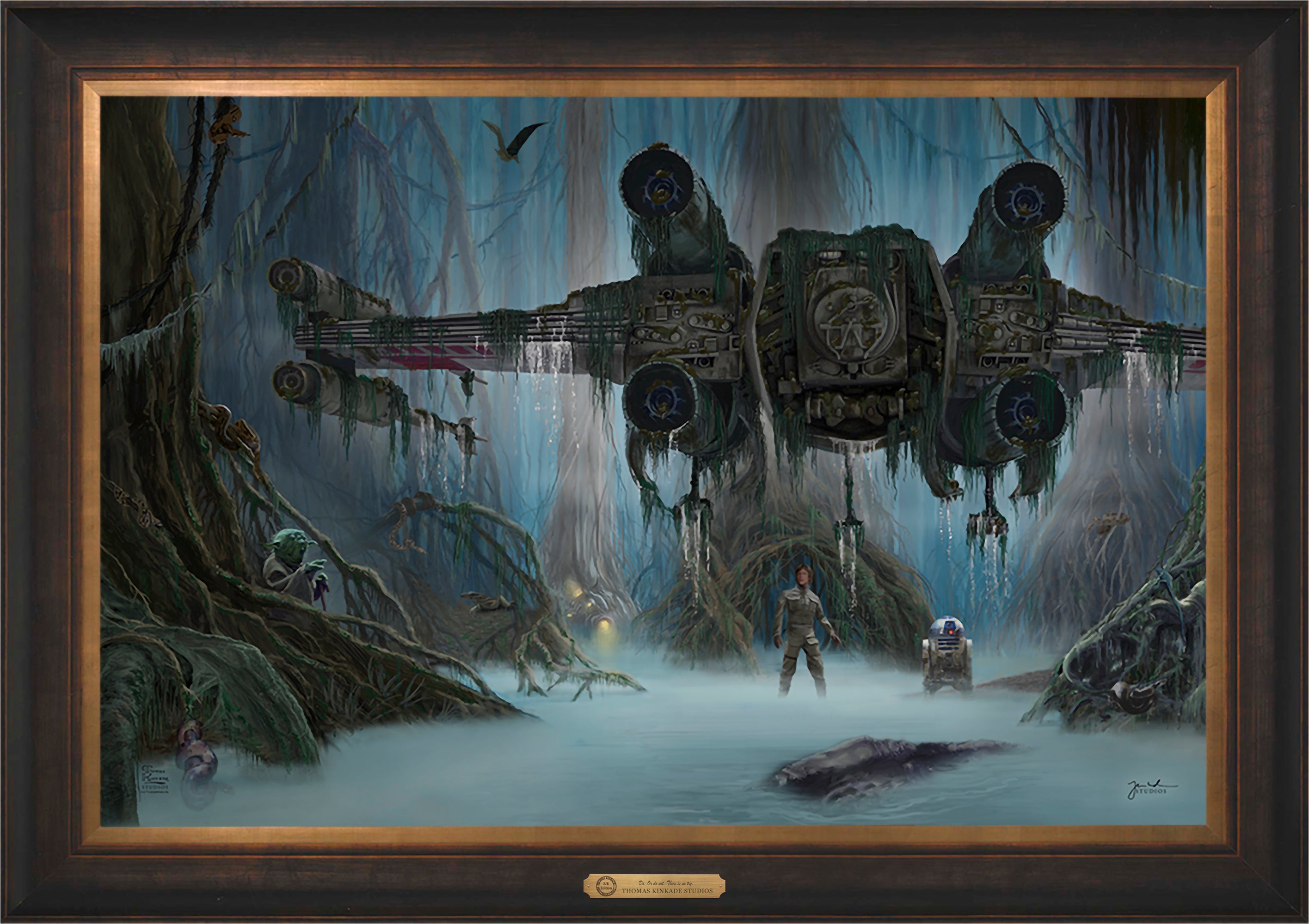 Do. Or do not. There is no try. Wall Art by Thomas Kinkade Studios Estate Edition Canvas 24