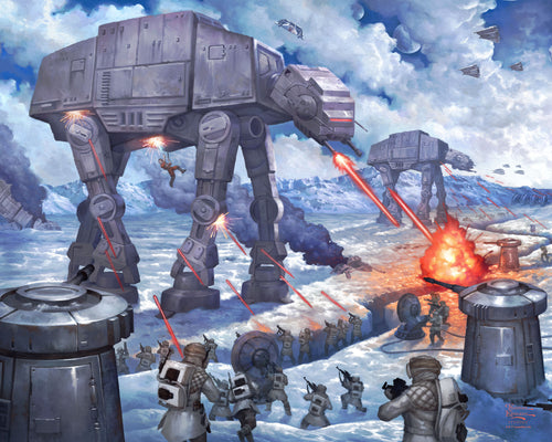 The Battle of Hoth™ Wall Art by Thomas Kinkade Studios Canvas Gallery Wrap 24