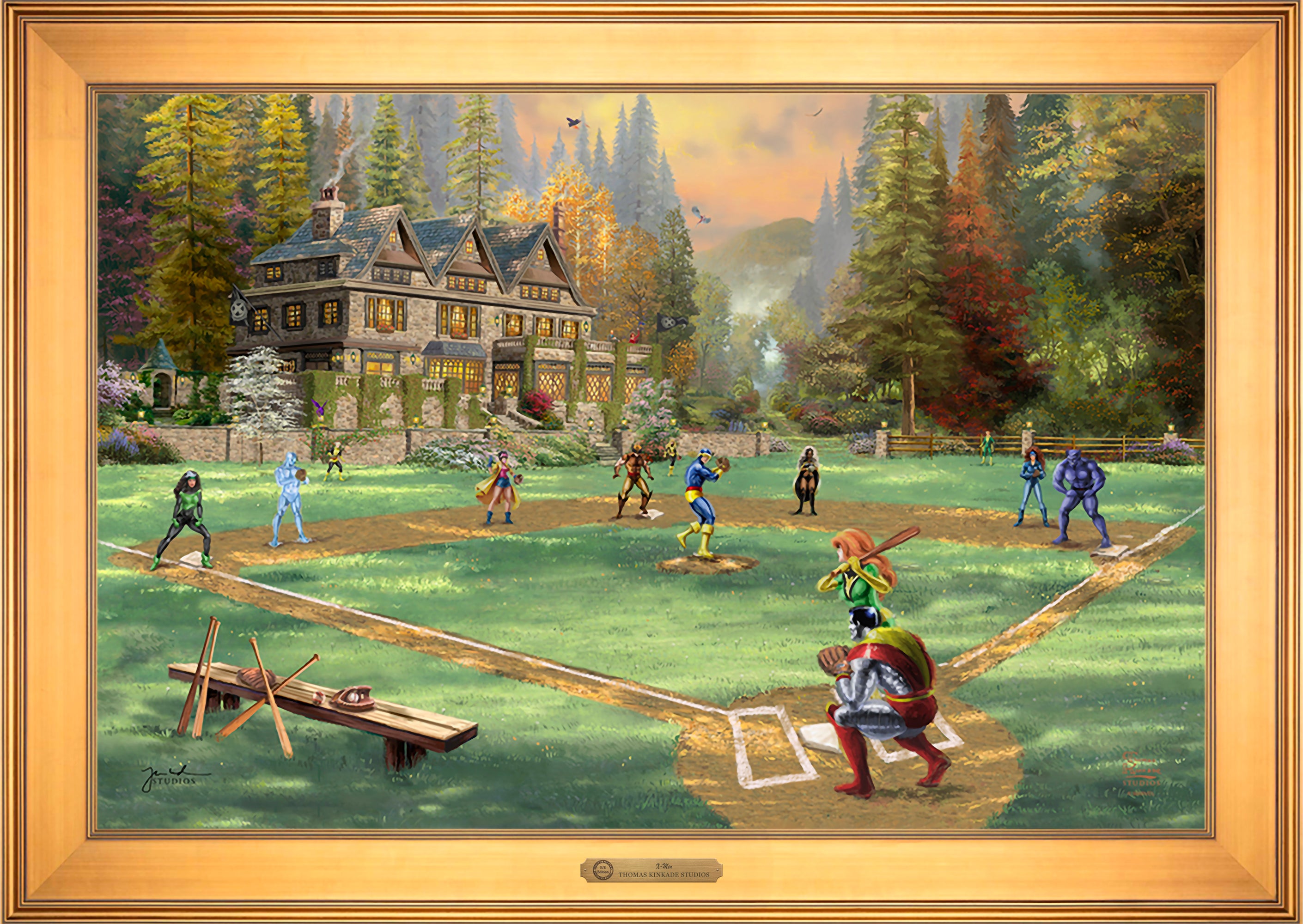X-Men Wall Art by Thomas Kinkade Studios Estate Edition Canvas 24