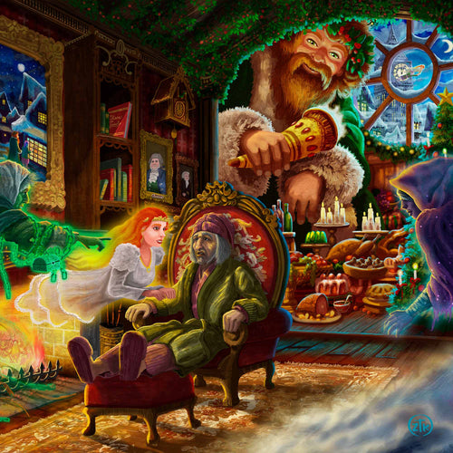 A Christmas Carol Wall Art by Zac Kinkade Canvas Gallery Wrap 14