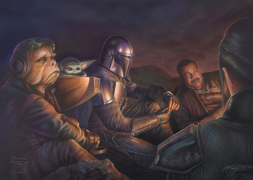 The Mandalorian ™ - An Uneasy Alliance Wall Art by Thomas Kinkade Studios Canvas Gallery Wrap 10