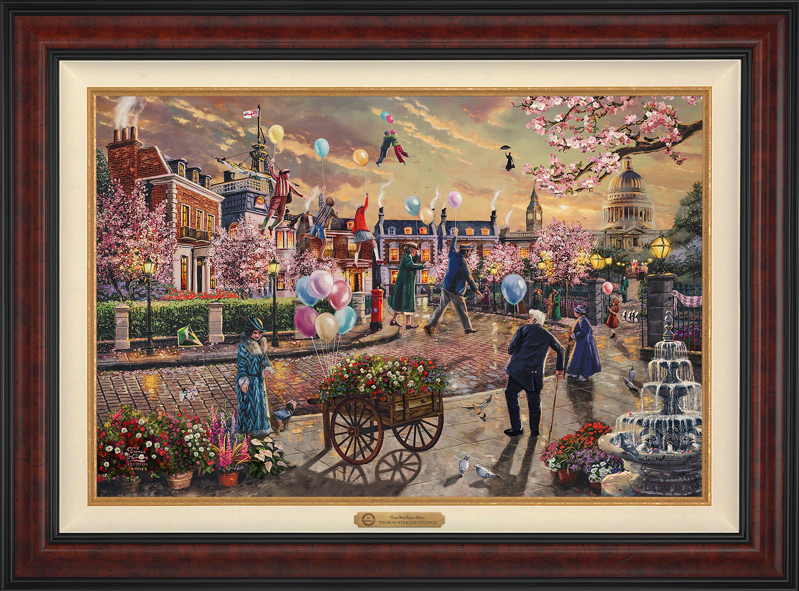 Disney Mary Poppins Returns Wall Art by Thomas Kinkade Studios Estate Edition Canvas 24