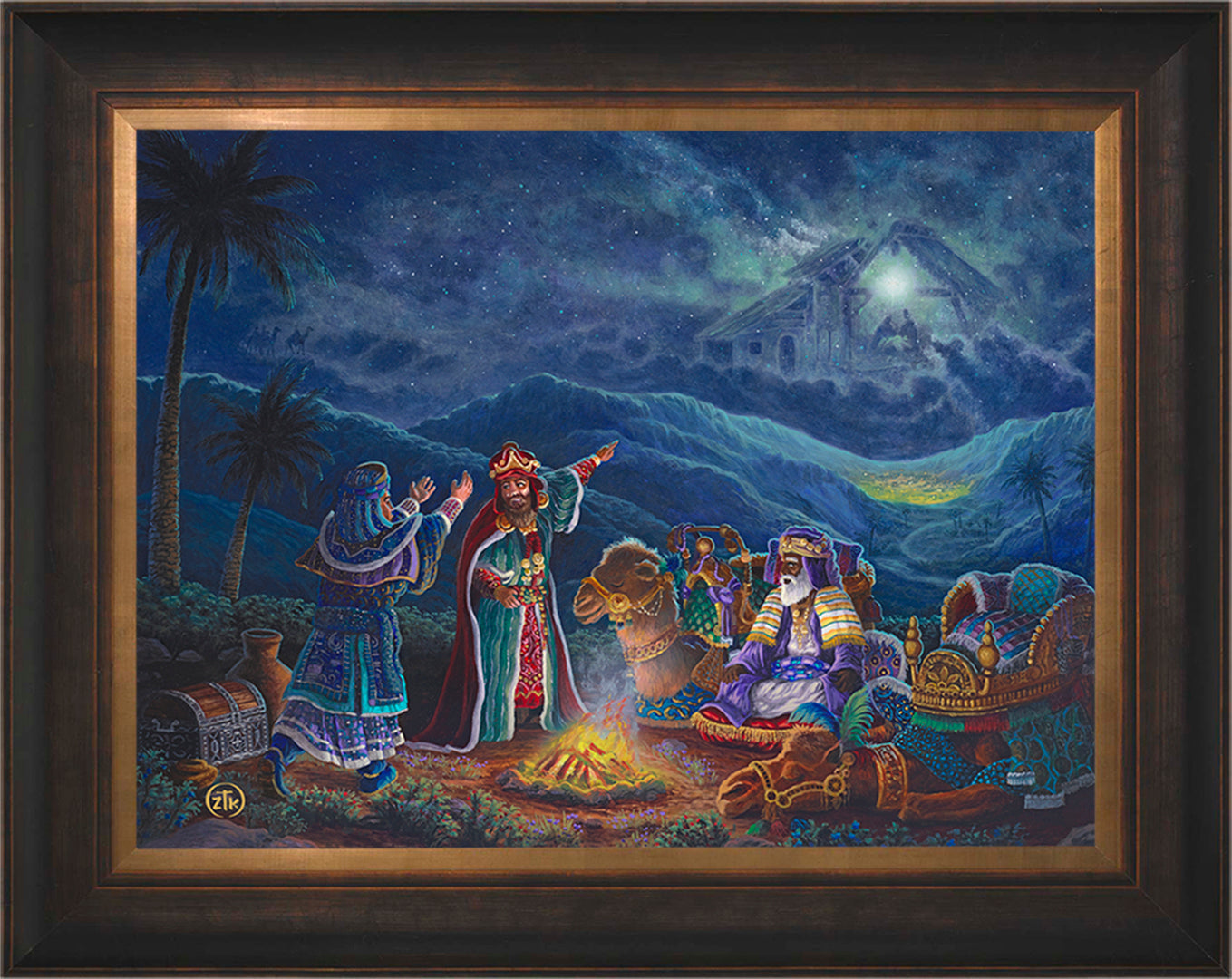 The Three Wisemen Wall Art by Zac Kinkade Standard Number Canvas 18