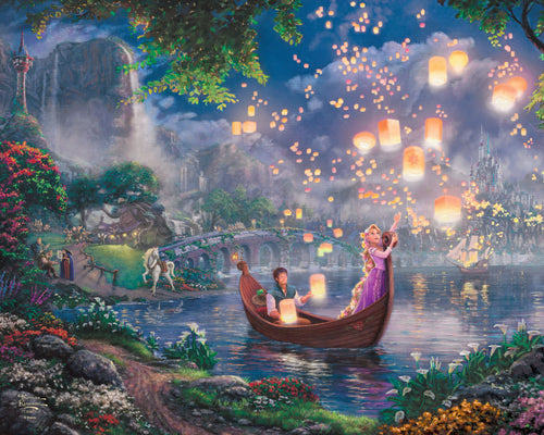Disney Tangled Wall Art by Thomas Kinkade Studios Canvas Gallery Wrap 24