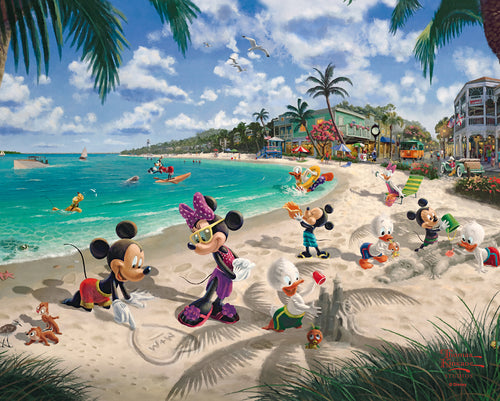 Disney Mickey and Minnie in Florida Wall Art by Thomas Kinkade Studios Canvas Gallery Wrap 8