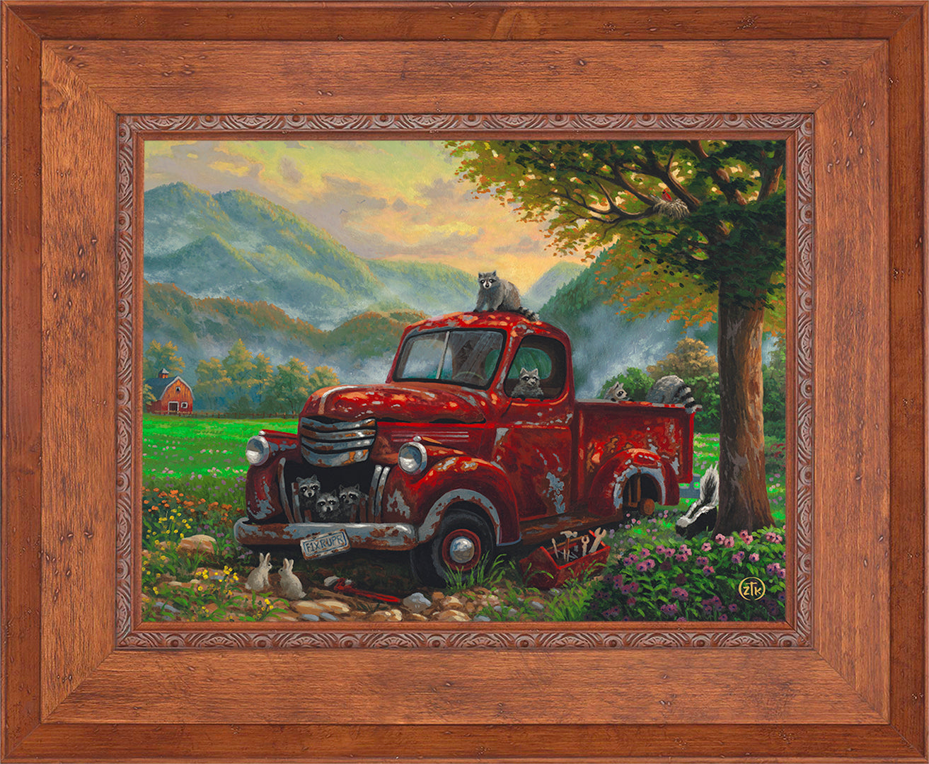 Mountain Mechanics Wall Art by Zac Kinkade Standard Number Canvas 18