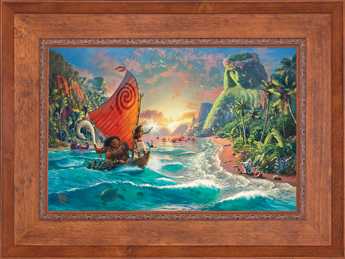 Disney Moana Wall Art by Thomas Kinkade Studios Standard Number Canvas 18