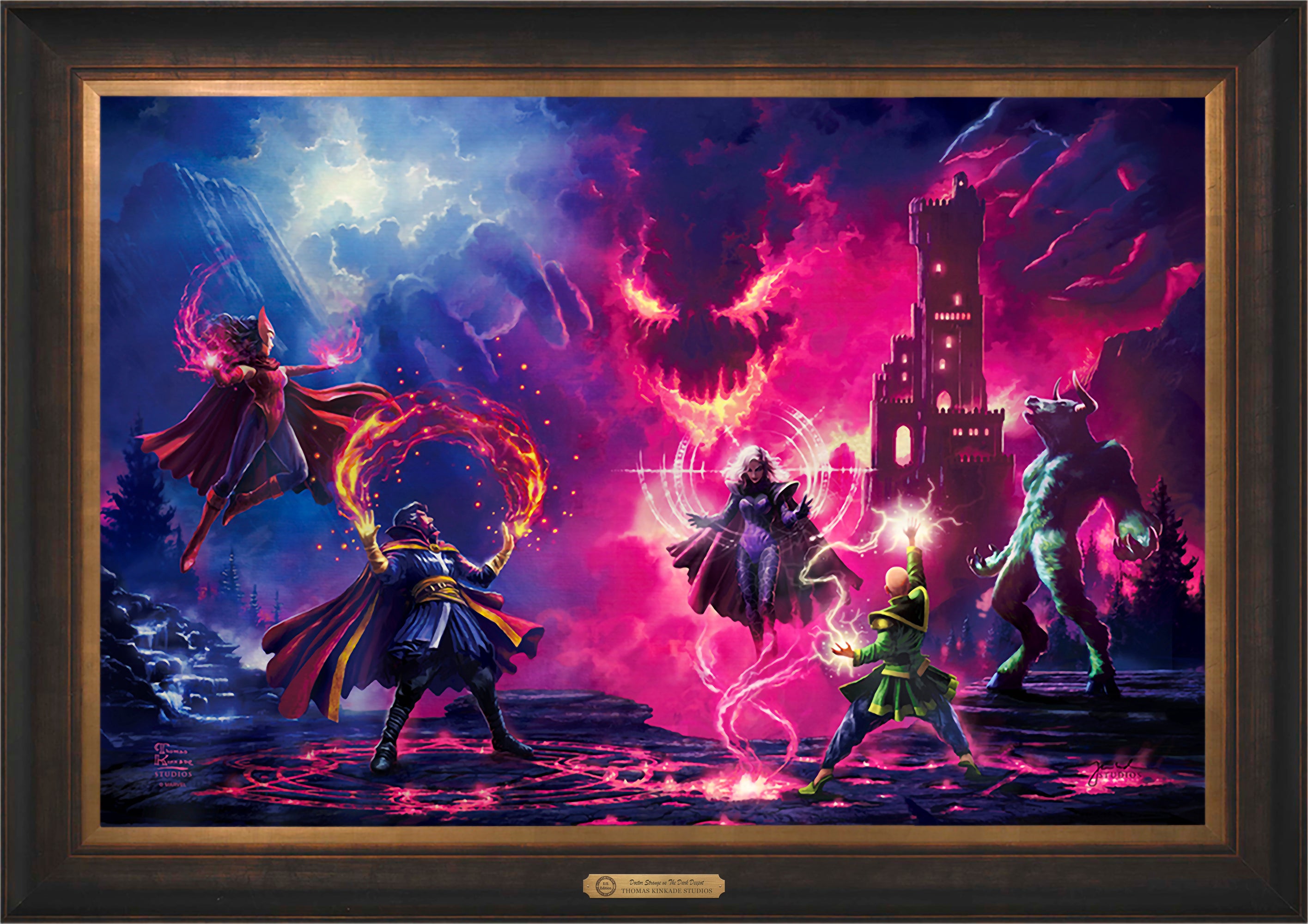 Doctor Strange vs. The Dark Despot Wall Art by Thomas Kinkade Studios Estate Edition Canvas 24