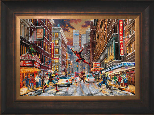 Deadpool - Snow Day Wall Art by Thomas Kinkade Studios Standard Number Canvas 12