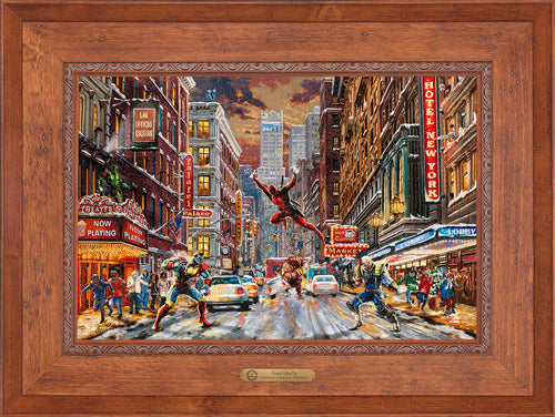 Deadpool - Snow Day Wall Art by Thomas Kinkade Studios Estate Edition Canvas 18