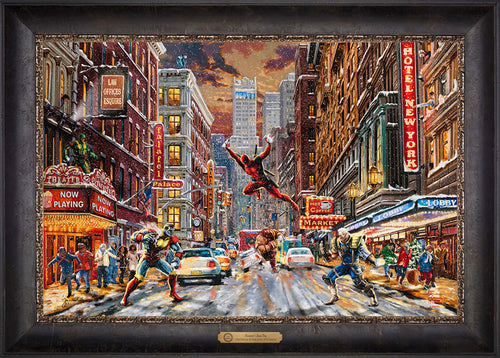 Deadpool - Snow Day Wall Art by Thomas Kinkade Studios Estate Edition Canvas 18