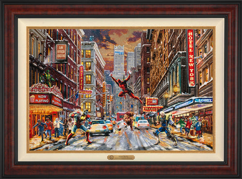 Deadpool - Snow Day Wall Art by Thomas Kinkade Studios Estate Edition Canvas 24