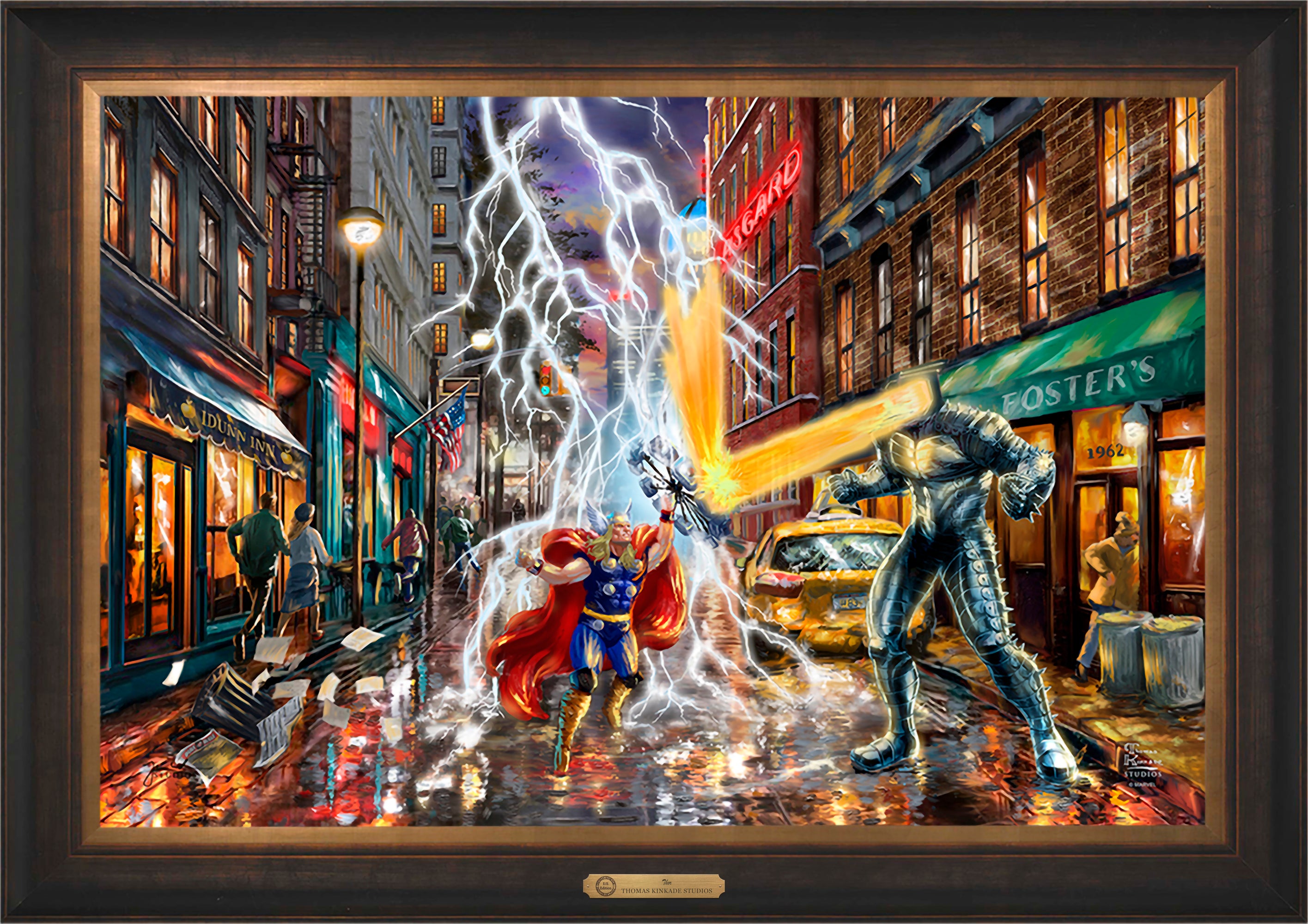Thor Wall Art by Thomas Kinkade Studios Estate Edition Canvas 24
