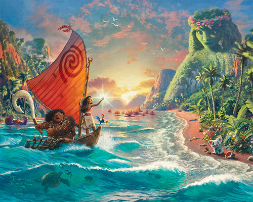 Disney Moana Wall Art by Thomas Kinkade Studios Canvas Gallery Wrap 8