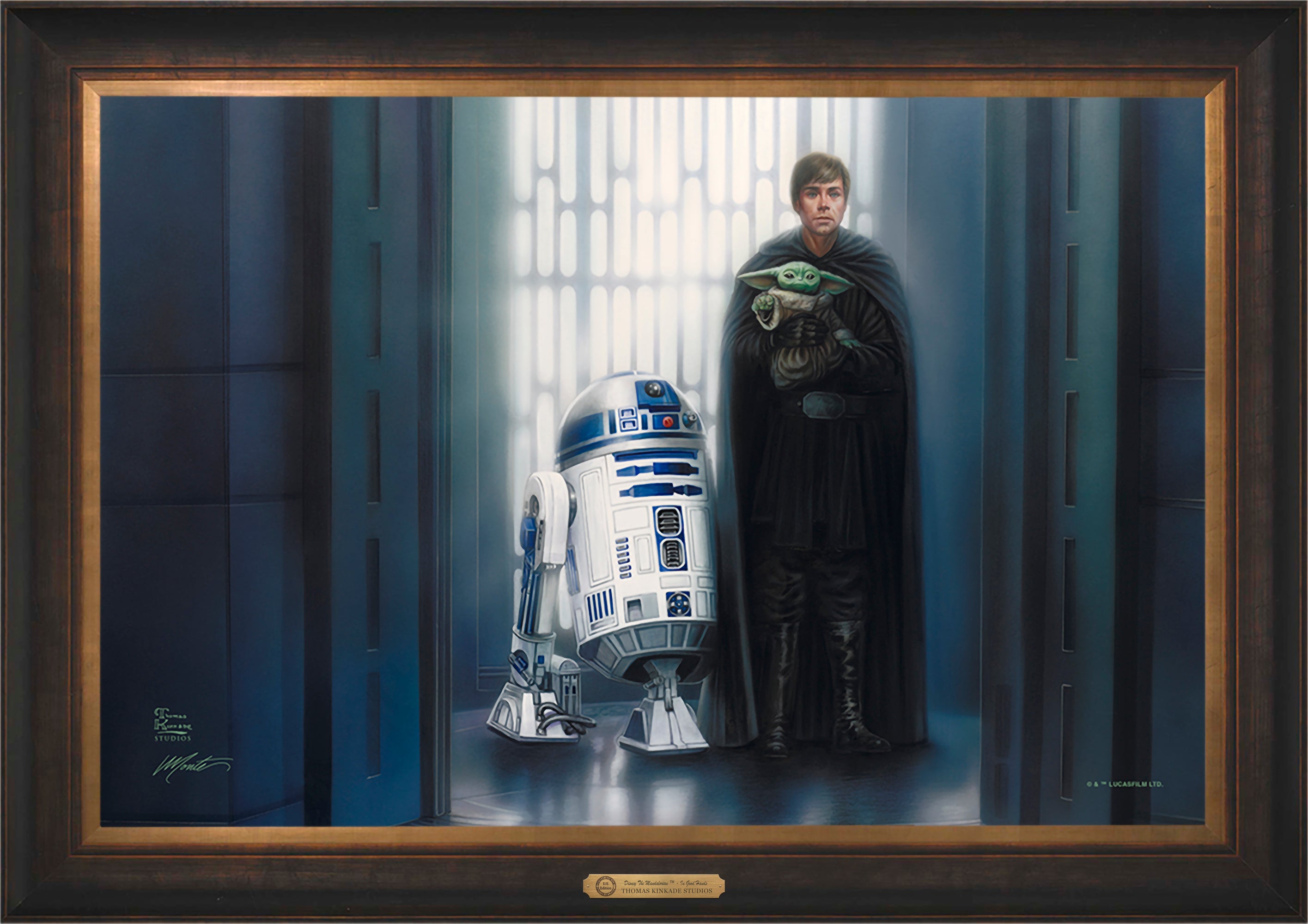 The Mandalorian ™ - In Good Hands Wall Art by Thomas Kinkade Studios Estate Edition Canvas 24