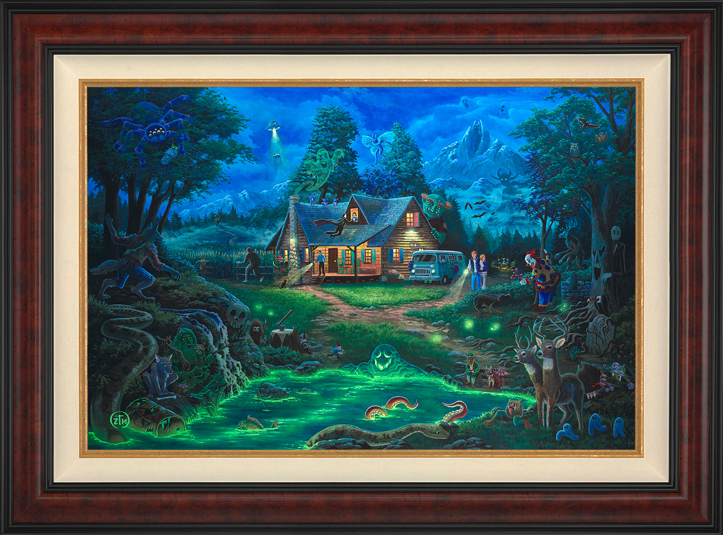 A Supernatural Retreat Wall Art by Zac Kinkade Standard Number Canvas 24