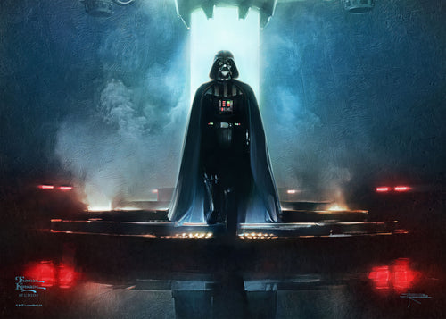 Obi-Wan Kenobi ™ - Darkness Has Arrived Wall Art by Thomas Kinkade Studios Canvas Gallery Wrap 10