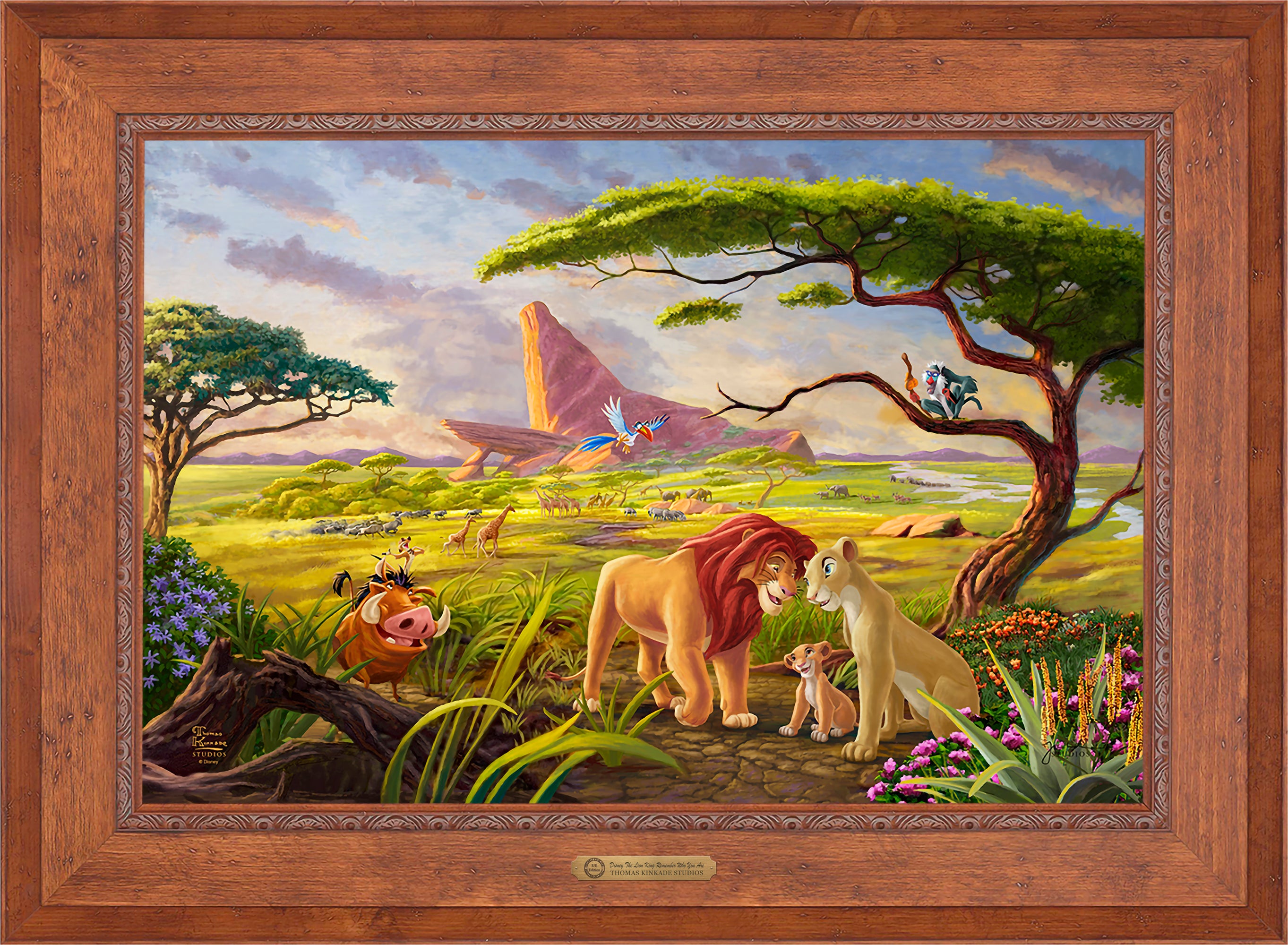 Disney The Lion King Remember Who You Are Wall Art by Thomas Kinkade Studios Estate Edition Canvas 24