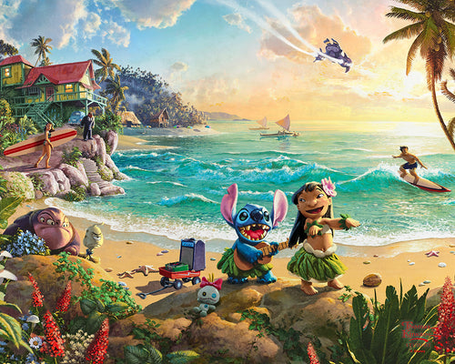 Disney Lilo & Stitch Wall Art by Thomas Kinkade Studios Canvas Gallery Wrap 8