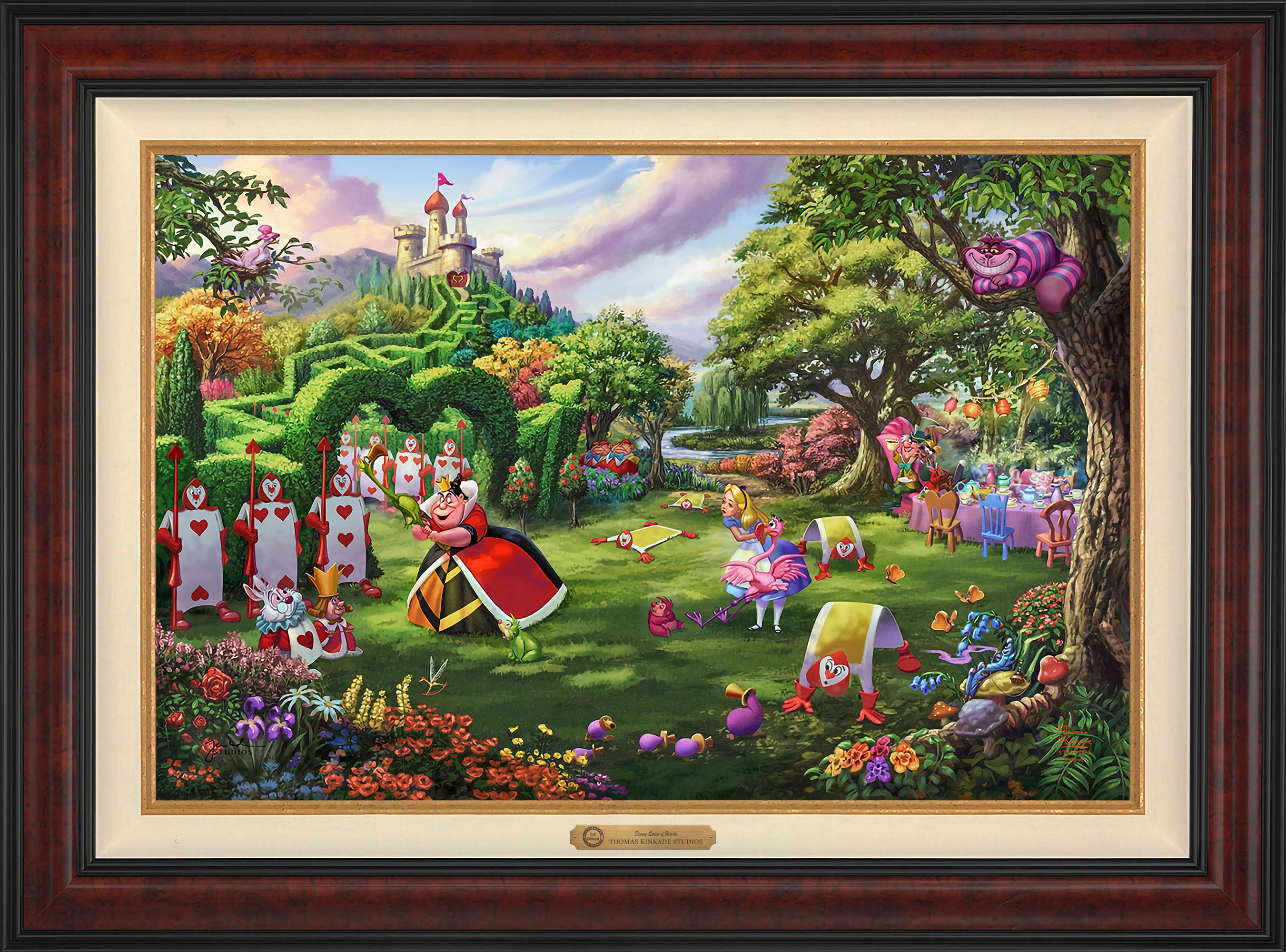 Disney Queen of Hearts Wall Art by Thomas Kinkade Studios Estate Edition Canvas 24