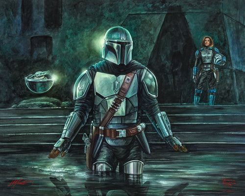The Mandalorian™ - This is the Way Wall Art by Thomas Kinkade Studios Canvas Gallery Wrap 24