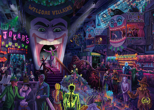 The Joker's™ Ball Wall Art by Zac Kinkade Canvas Gallery Wrap 10