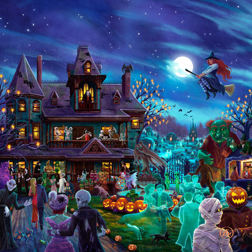 A Ghoulish Gathering Wall Art by Zac Kinkade Canvas Gallery Wrap 14
