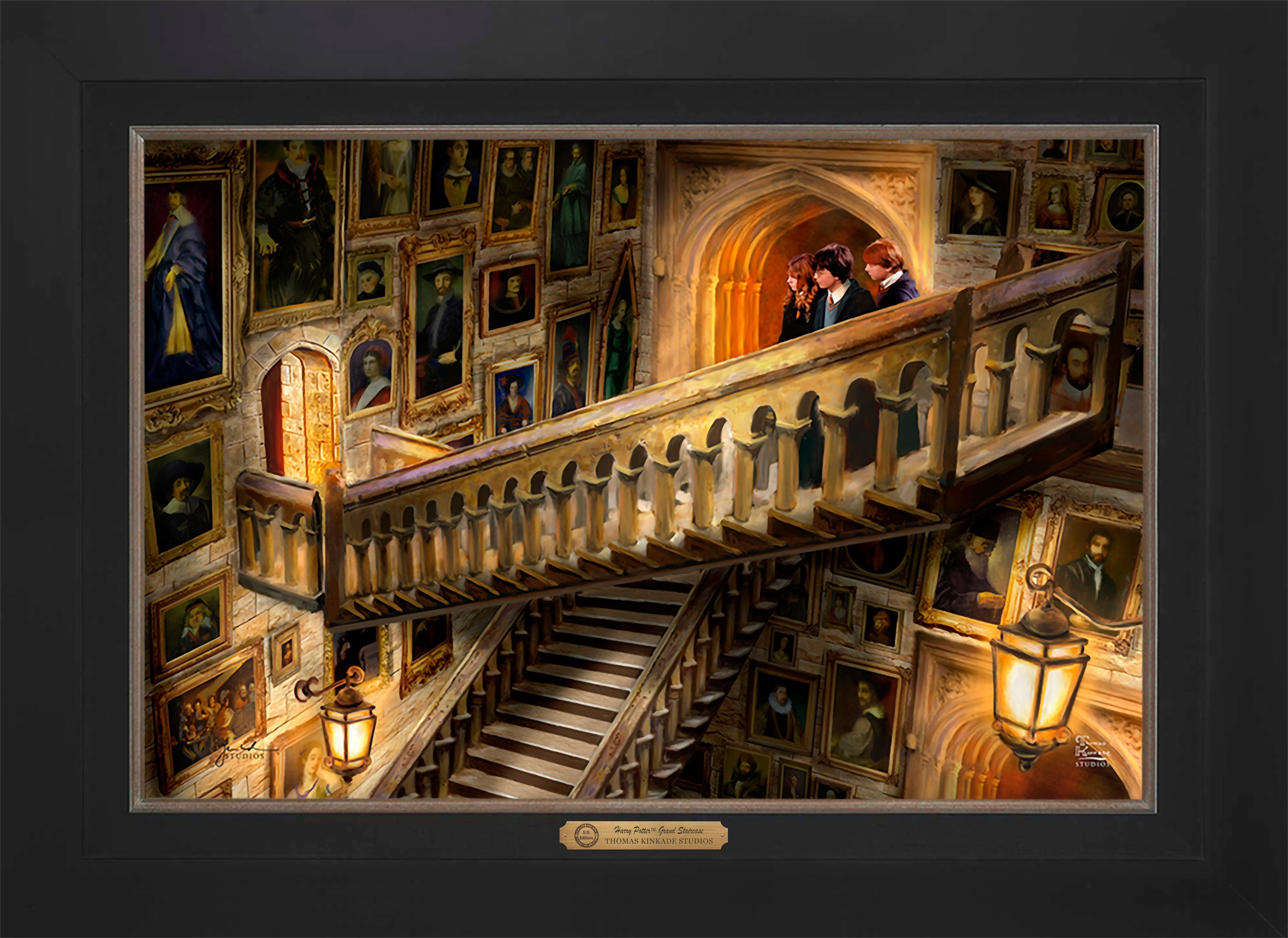 Harry Potter Grand Staircase Wall Art by Thomas Kinkade Studios Estate Edition Canvas 18