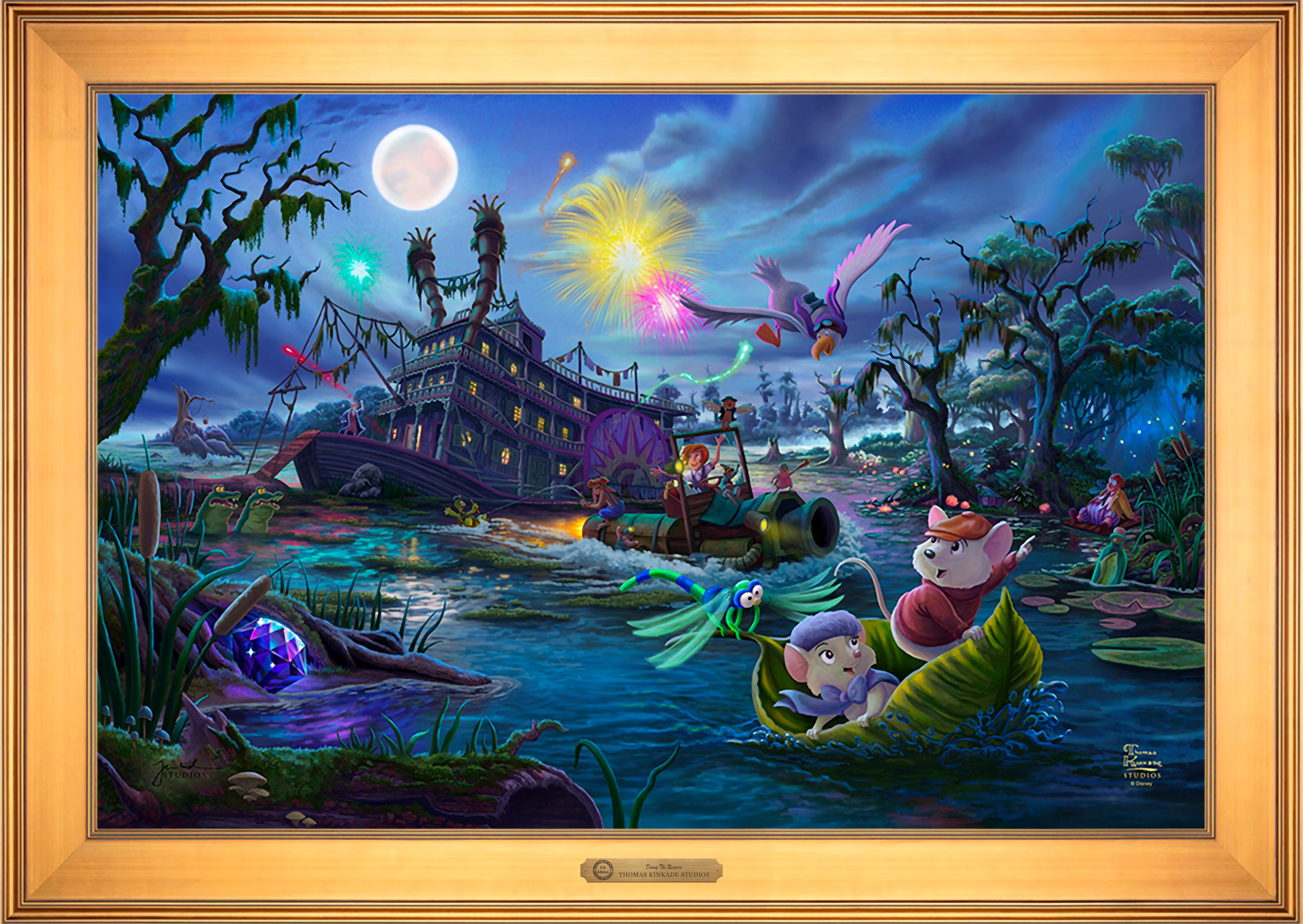 Disney The Rescuers Wall Art by Thomas Kinkade Studios Estate Edition Canvas 24