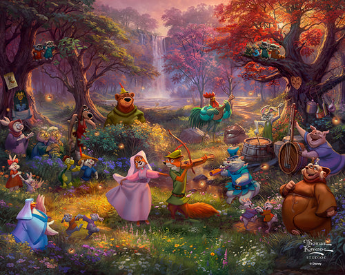 Disney Robin Hood Wall Art by Thomas Kinkade Studios Canvas Gallery Wrap 8