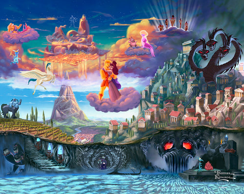 Disney Hercules Wall Art by Thomas Kinkade Studios Canvas Gallery Wrap 8