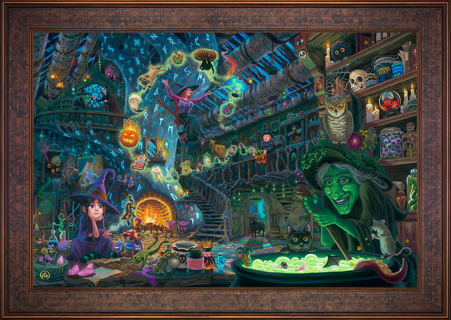 Coven Cottage Wall Art by Zac Kinkade Standard Number Canvas 24