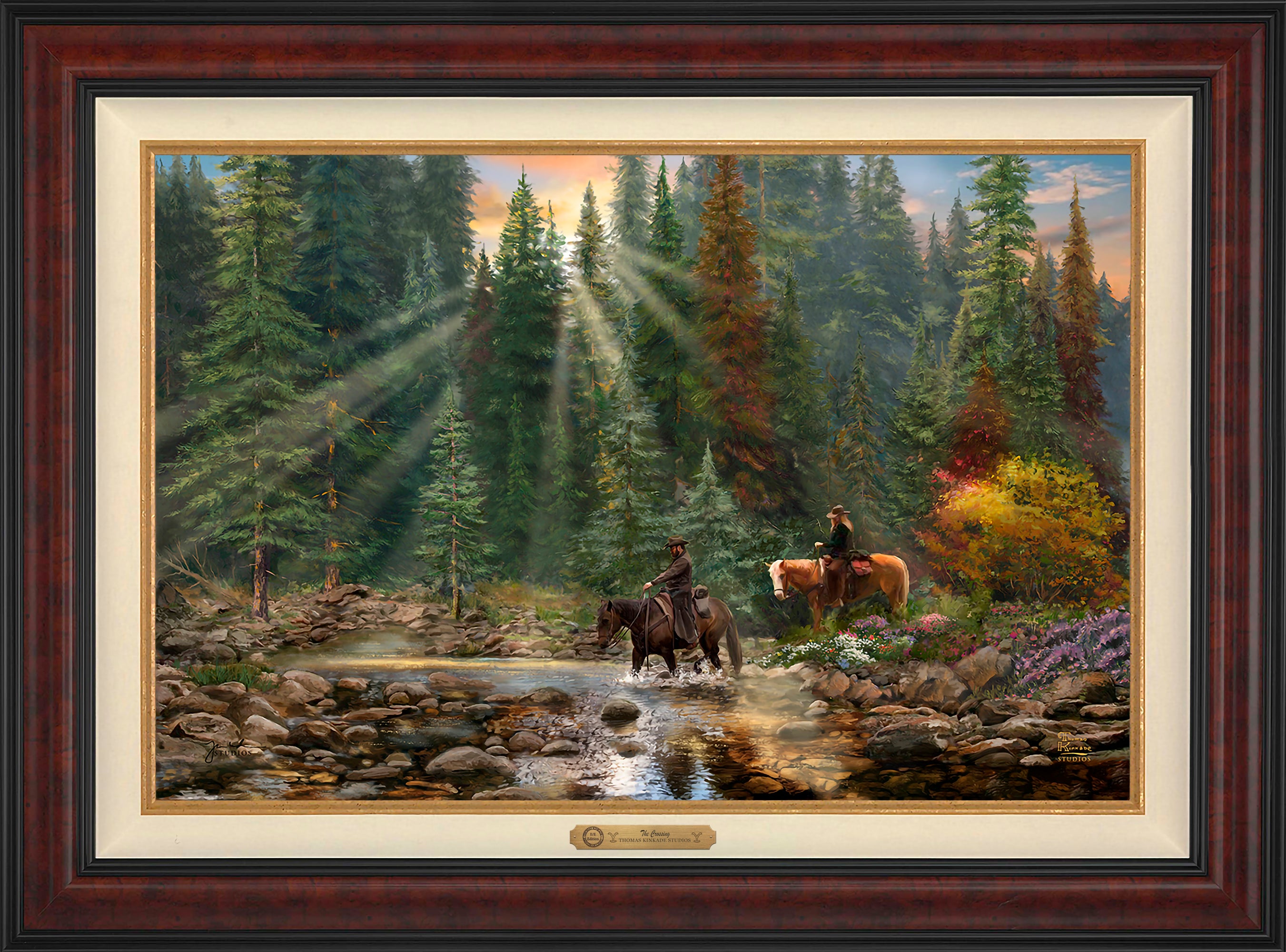The Crossing Wall Art by Thomas Kinkade Studios Estate Edition Canvas 24