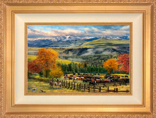 Yellowstone Sky Wall Art by Thomas Kinkade Studios Standard Number Canvas 12