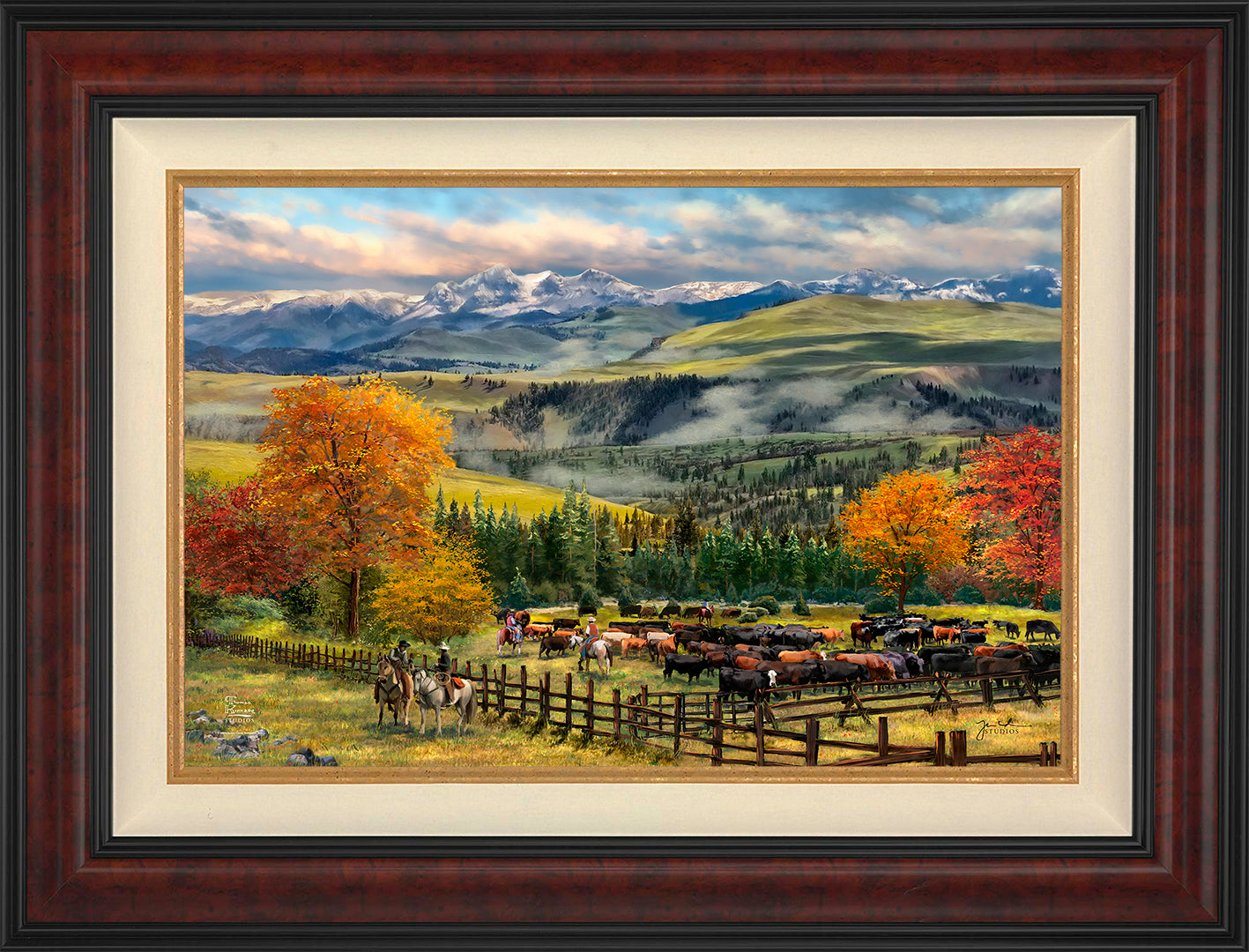 Yellowstone Sky Wall Art by Thomas Kinkade Studios – Art Brand Studios, image size:1417x1080