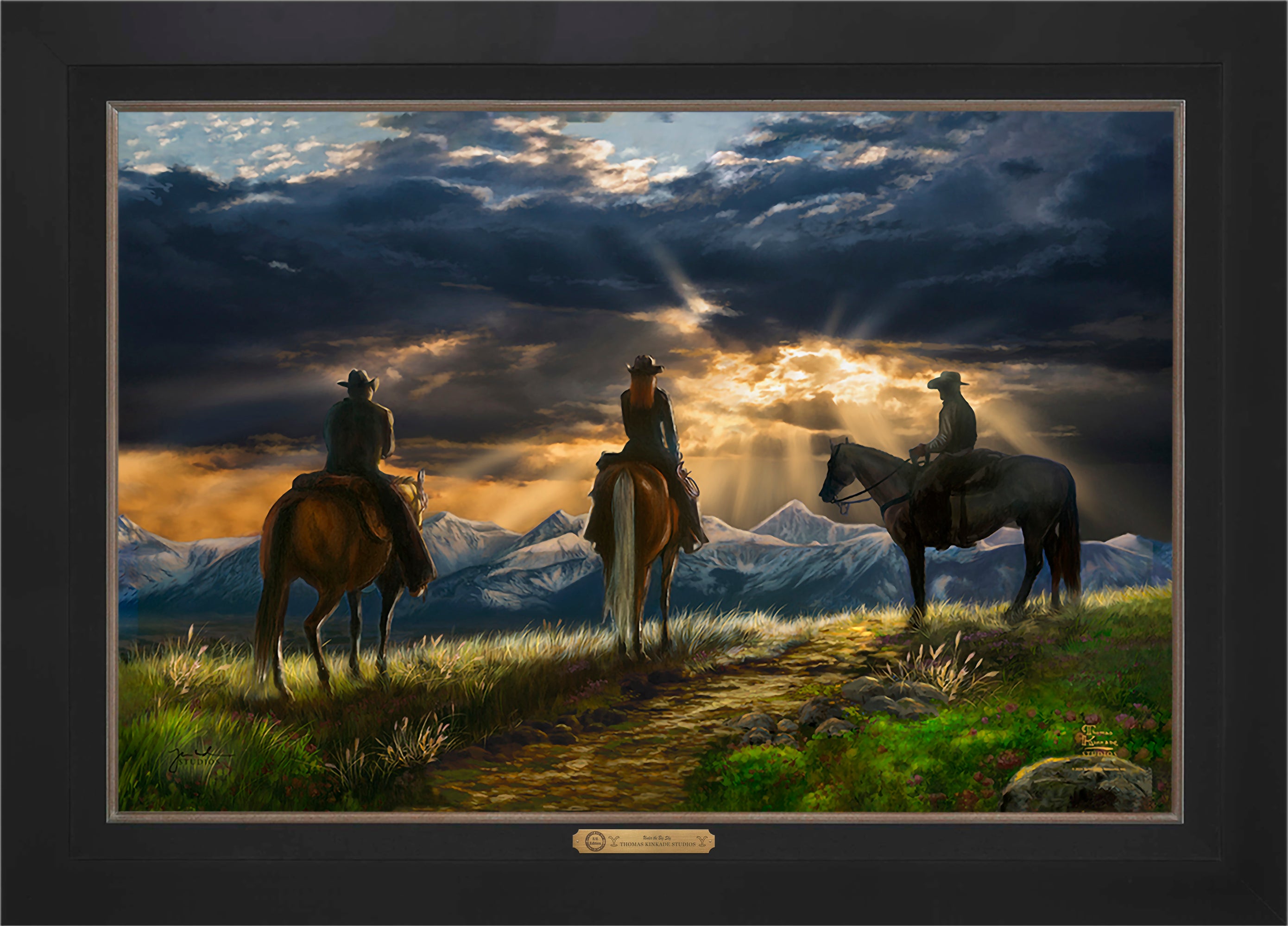 Under the Big Sky Wall Art by Thomas Kinkade Studios Estate Edition Canvas 24