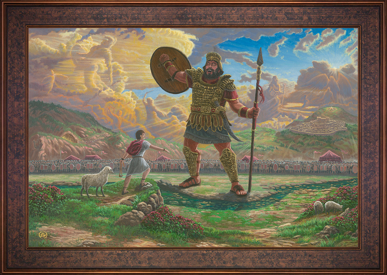 David and Goliath Wall Art by Zac Kinkade Standard Number Canvas 24