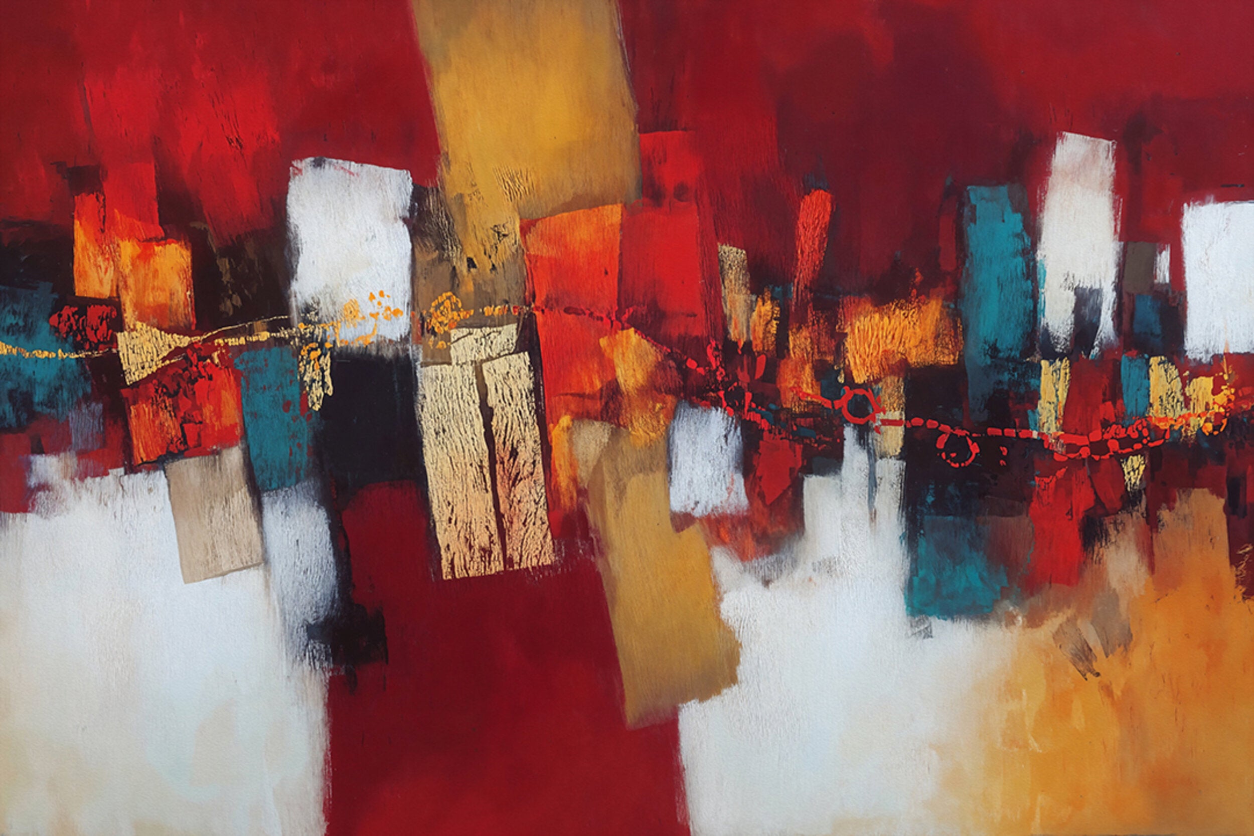 Red Velocity Wall Art by Artisan Home Decor