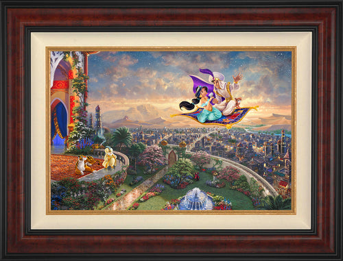 Disney Aladdin Wall Art by Thomas Kinkade Studios Standard Number Canvas 18